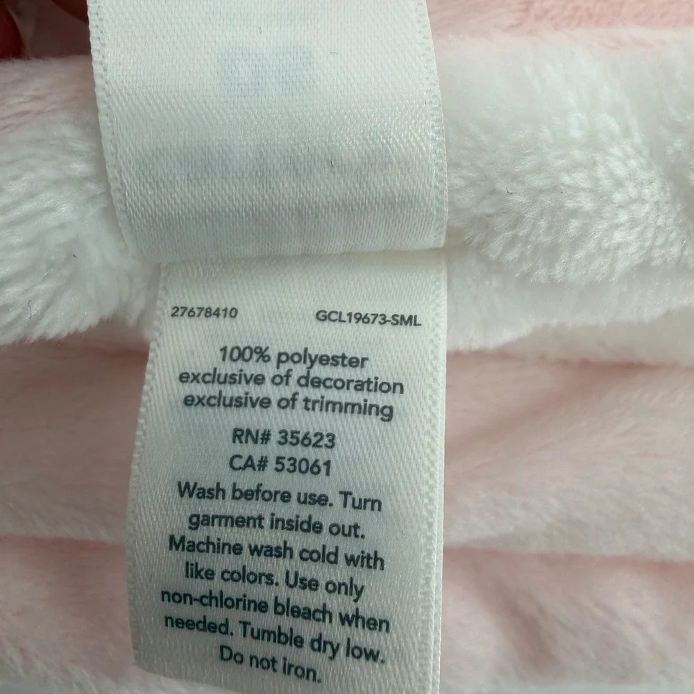 Carters Pink White Giraffe Plush Fleece Reversible Baby Blanket OS GCL19673-SML
